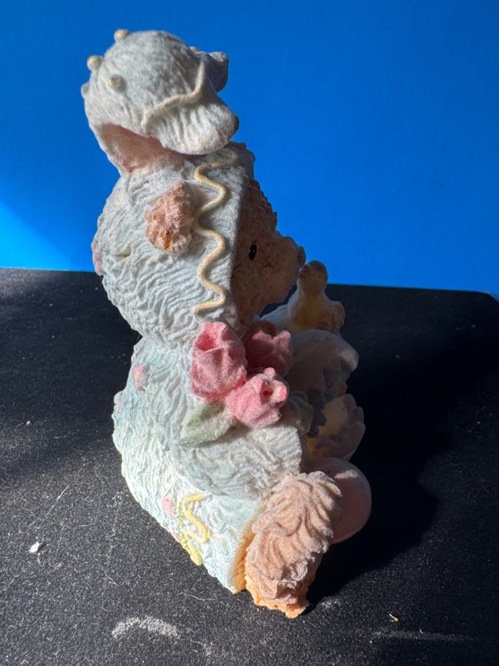 Vintage Adorable Bunny Teddy Bear Figurine - Picture 4 of 7